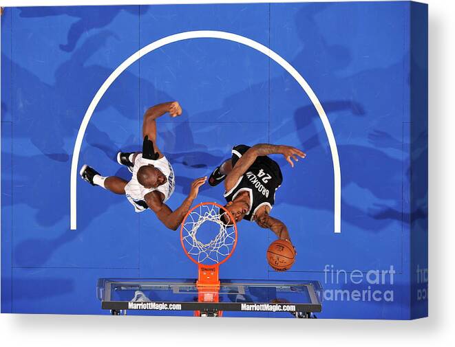 Nba Pro Basketball Canvas Print featuring the photograph Rondae Hollis-jefferson by Fernando Medina