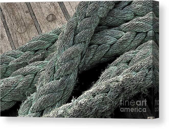 Canada Canvas Print featuring the photograph Ropes That Bind by Mary Mikawoz