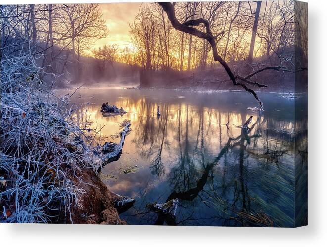 Spring Canvas Print featuring the photograph Round Spring by Robert Charity