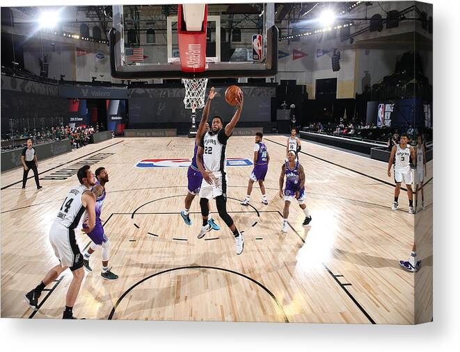 Nba Pro Basketball Canvas Print featuring the photograph Rudy Gay by David Dow