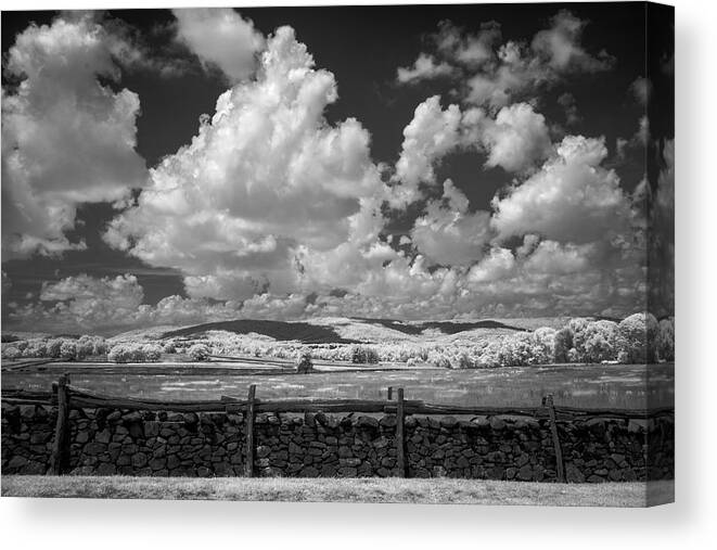 Clouds Canvas Print featuring the photograph Rural Solitude by Norman Reid