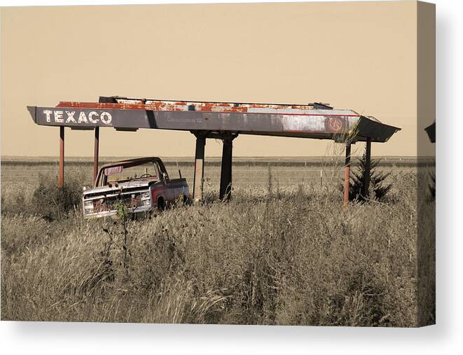 Truck Canvas Print featuring the photograph Rust in Peace 2A by Sally Fuller