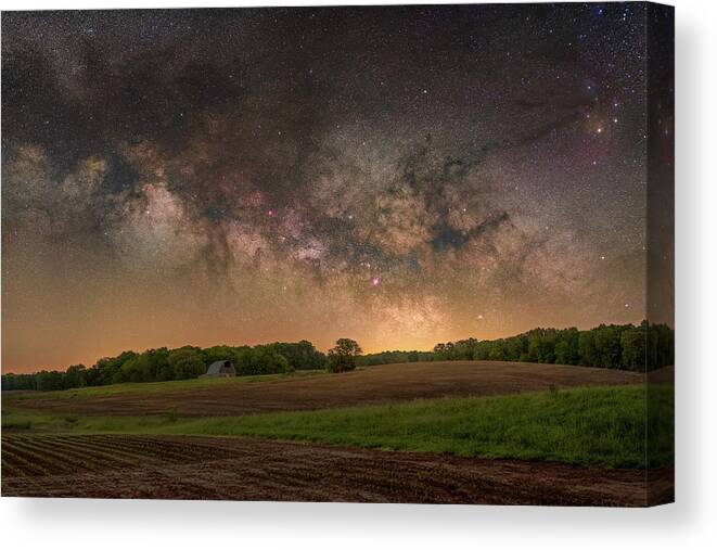Nightscape Canvas Print featuring the photograph Saline County by Grant Twiss