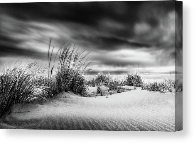 Plum Island Canvas Print featuring the photograph Sandy Point Storm, Plum Is. by Michael Hubley