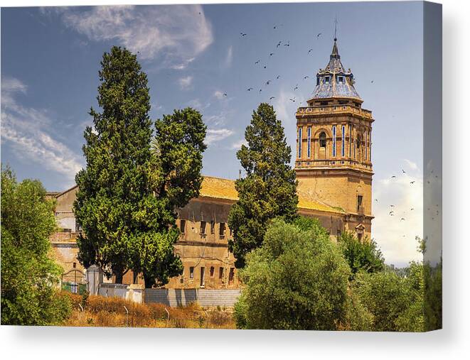 Monastery Canvas Print featuring the photograph Santiponce Monastery by Micah Offman