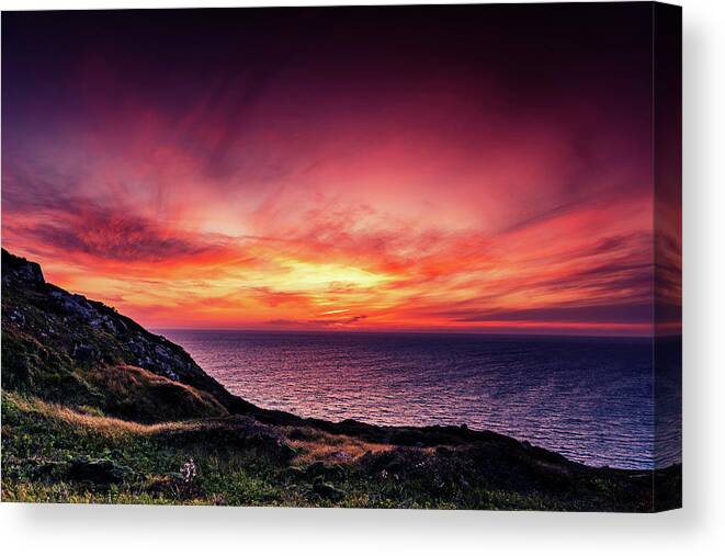 Sunset Canvas Print featuring the photograph Sardinia Sunset by Stefan Kunze