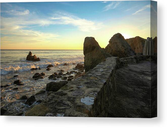 Malibu Canvas Print featuring the photograph Scenic Overlook in Malibu California by Matthew DeGrushe