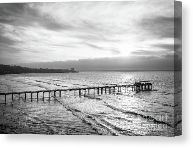Scripps Institution Of Oceanography Canvas Print featuring the photograph Scripps Institution of Oceanography Pier by University Icons