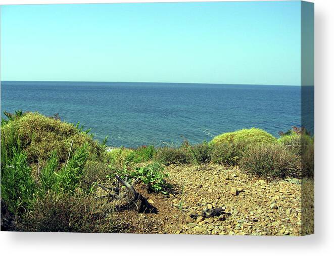 Seascapes Canvas Print featuring the photograph Seascapes Samothrace #017 by Manos Chronakis