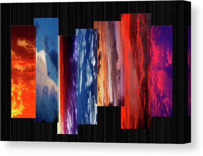 Color Canvas Print featuring the photograph Seven Skys by Alan Hausenflock