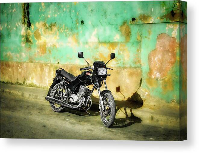 Motocross Canvas Print featuring the photograph Shadow Of A Motorbike by Micah Offman