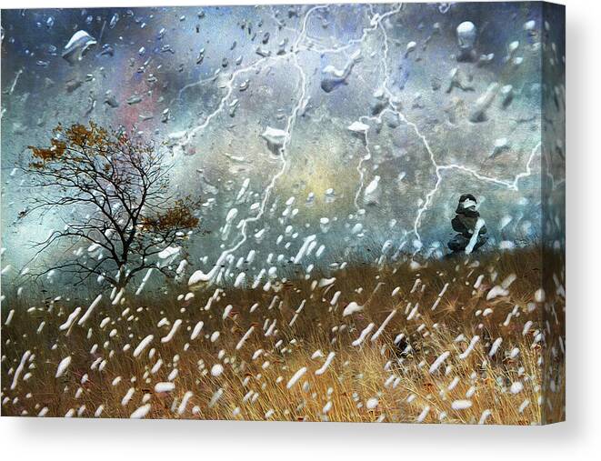 Storm Canvas Print featuring the photograph Shelter From The Storm by Ed Hall