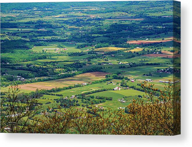National Park Canvas Print featuring the photograph Shenandoah Valley by Dale R Carlson