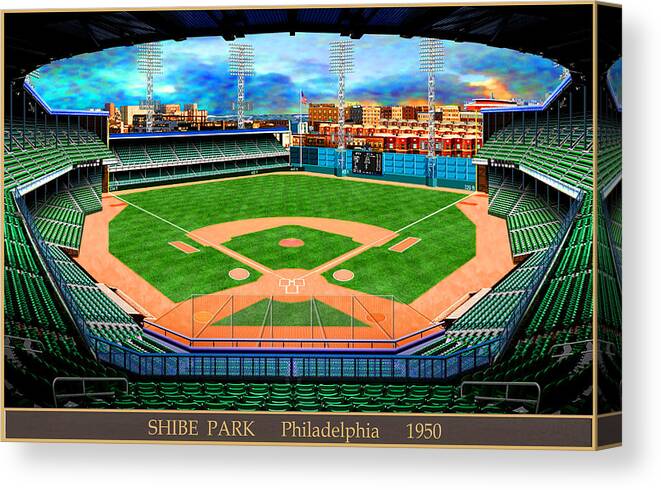 Shibe Park 1950 Canvas Print / Canvas Art by Gary Grigsby - Pixels