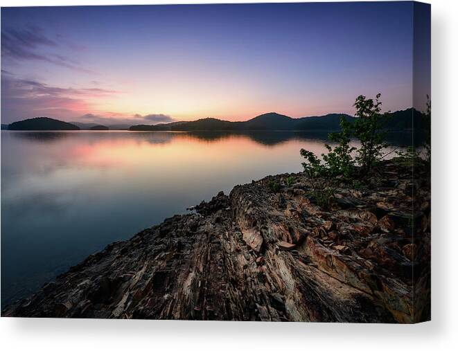 Beaver Bend Canvas Print featuring the photograph Shimmery by Michael Scott