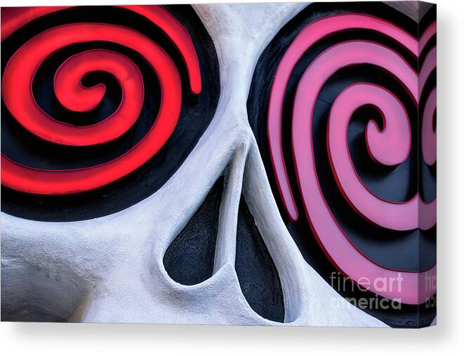  Canvas Print featuring the photograph Skull Crazy by Doug Sturgess