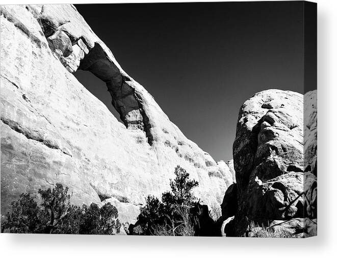 Utah Canvas Print featuring the photograph Skyline Arch by Mark Gomez