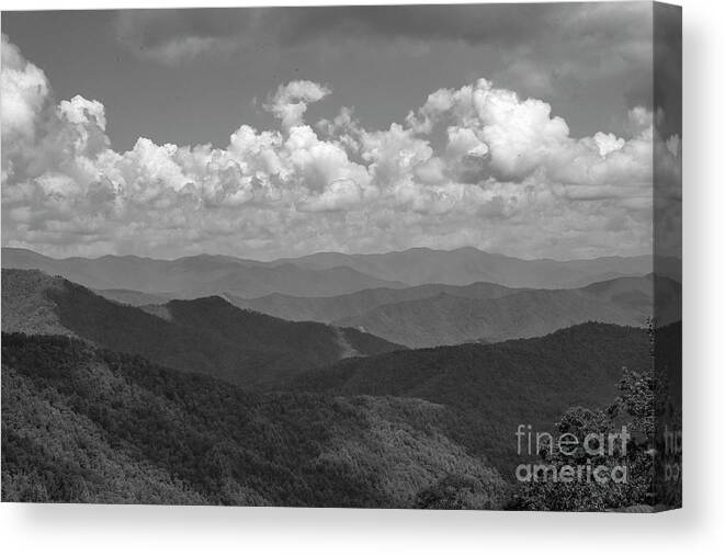 3606 Canvas Print featuring the photograph Smoky Mountains by FineArtRoyal Joshua Mimbs