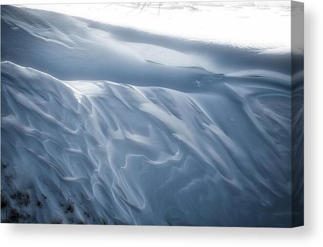 Abstract Canvas Print featuring the photograph Snowy Days by Rick Furmanek