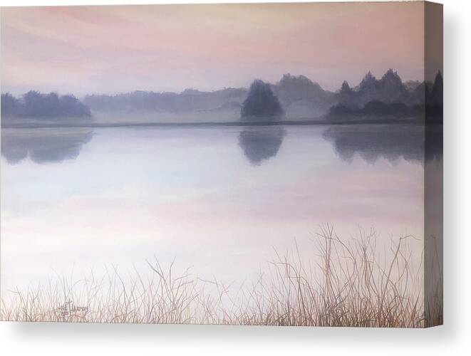 Water Canvas Print featuring the painting Soft Water by Jeanette Jarmon