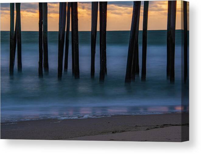 North America Canvas Print featuring the photograph Soft Waves by Melissa Southern
