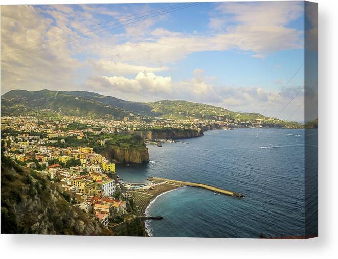 Sorrento Canvas Print featuring the photograph Sorrento, Italy by Paul James Bannerman