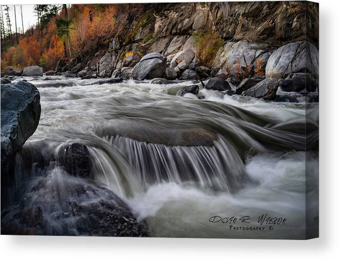 Landscape Canvas Print featuring the photograph South Fork American River by Devin Wilson