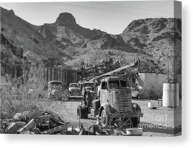 Southwest Canvas Print featuring the photograph Southwest mining by Darrell Foster