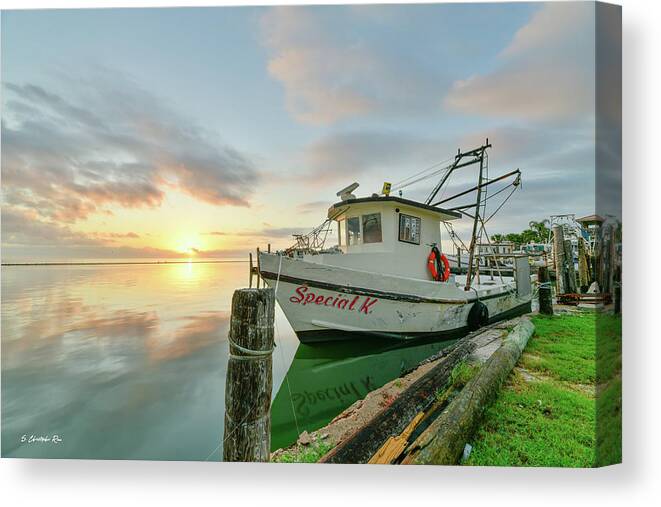 Boats Canvas Print featuring the photograph Special K in the Morning by Christopher Rice