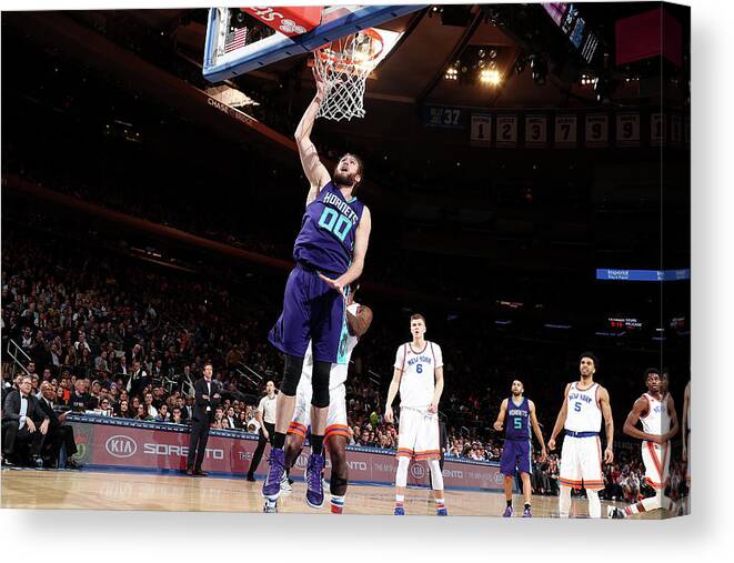 Nba Pro Basketball Canvas Print featuring the photograph Spencer Hawes by Nathaniel S. Butler
