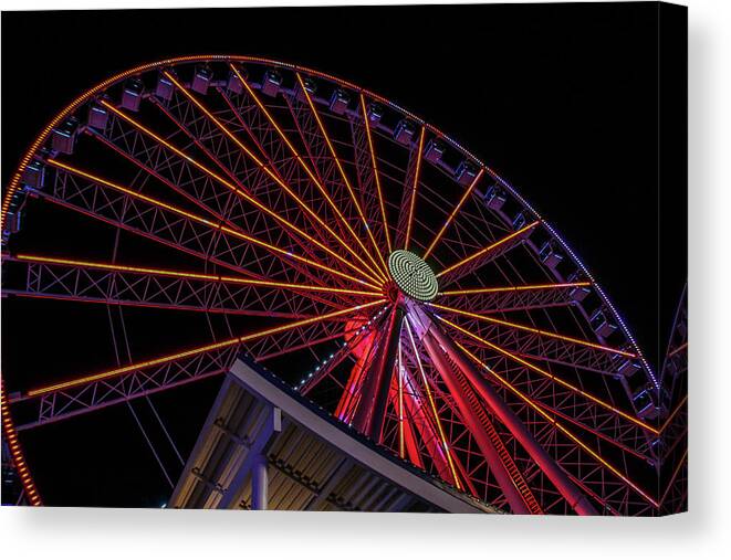 Ferris Wheel Canvas Print featuring the photograph Spin The Wheel by Richie Parks
