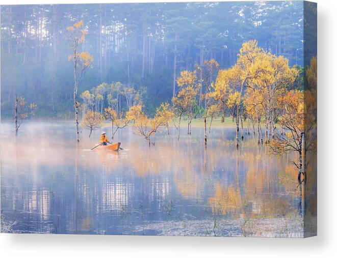 Awesome Canvas Print featuring the photograph Spring Coming by Khanh Bui Phu