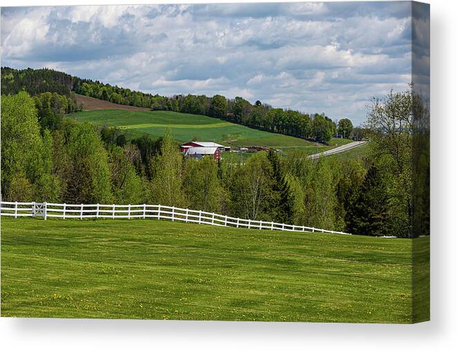 Vermont Canvas Print featuring the photograph Spring in Danville by Tim Kirchoff