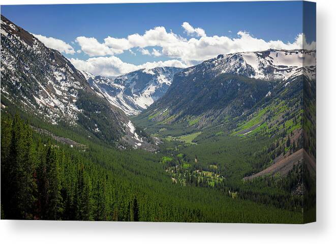 Beartooth Mountain Landscape Light Canvas Print featuring the photograph Spring Morning In The Beartooth Mountains by Dan Sproul