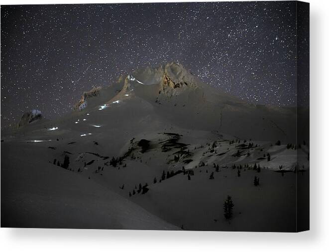 Astrophotography Canvas Print featuring the photograph Stairway to Heaven by Cat Connor
