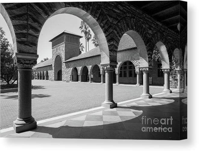 Stanford Canvas Print featuring the photograph Stanford University Main Quad by University Icons