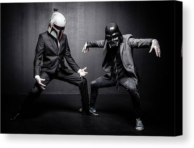 Star Wars Canvas Print featuring the photograph Star Wars Dressman by Marino Flovent