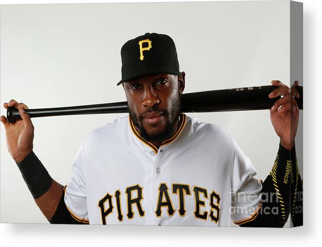 Media Day Canvas Print featuring the photograph Starling Marte by Brian Blanco