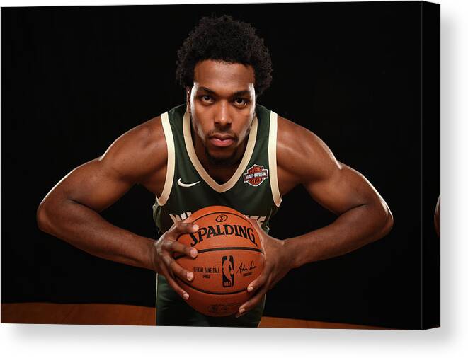 Nba Pro Basketball Canvas Print featuring the photograph Sterling Brown by Brian Babineau