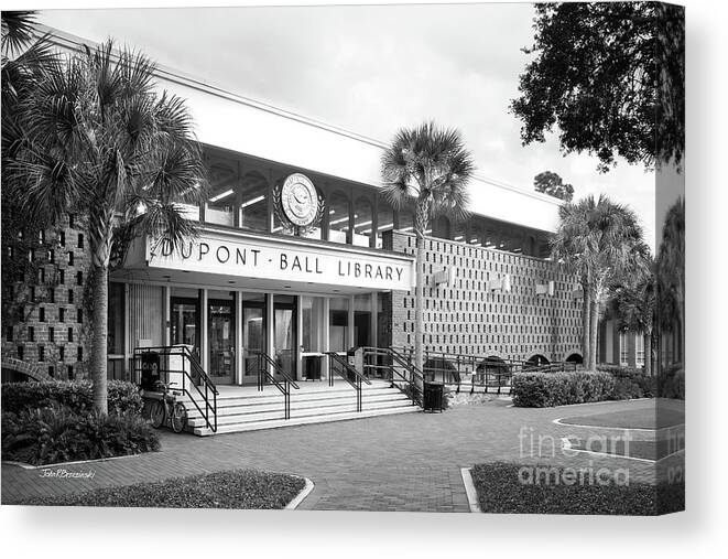 Stetson University Canvas Print featuring the photograph Stetson University duPont-Ball Library by University Icons