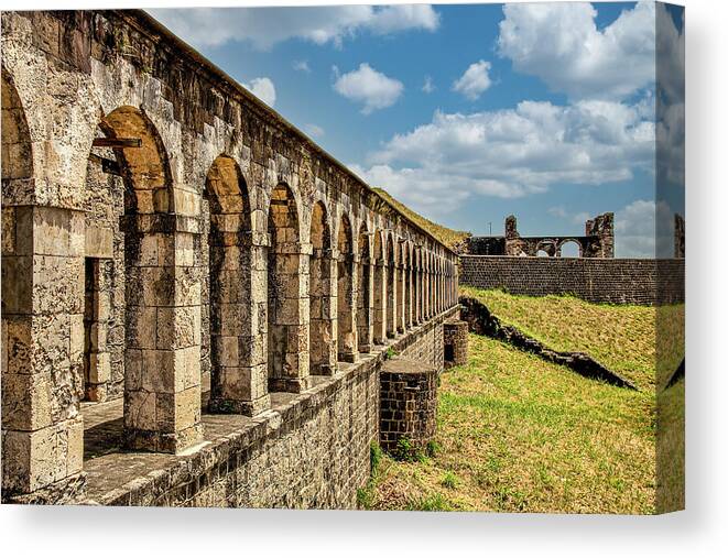 Abstract Canvas Print featuring the photograph Stone Arches on Hill by Darryl Brooks