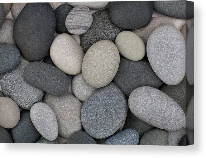 Beach Pebbles Canvas Print featuring the photograph Stone Soup by Kathi Mirto