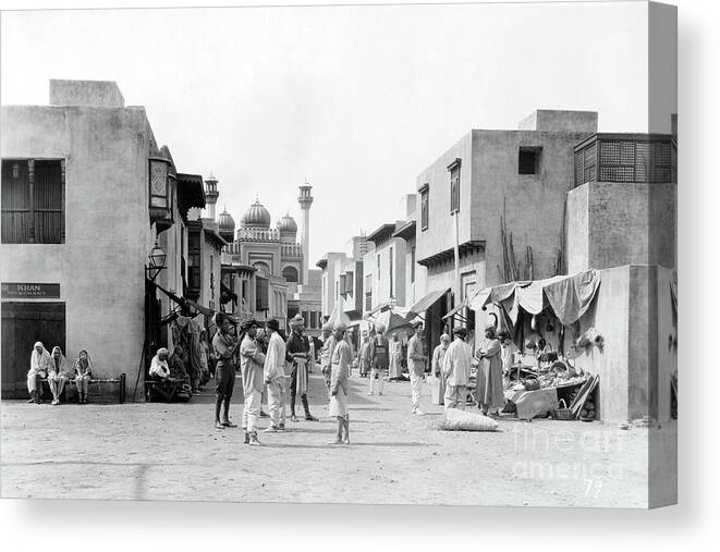 India Canvas Print featuring the photograph Street Scene 1921 Without Benefit of Clergy by Sad Hill - Bizarre Los Angeles Archive