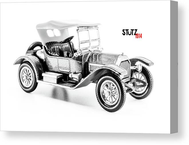 1914 Canvas Print featuring the photograph Stutz type 4E Roadster 1914 by Viktor Wallon-Hars