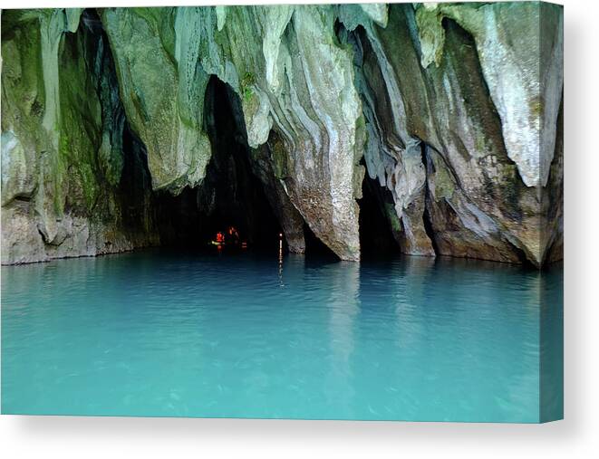 Philippines Canvas Print featuring the photograph Subterranean River National Park by Arj Munoz