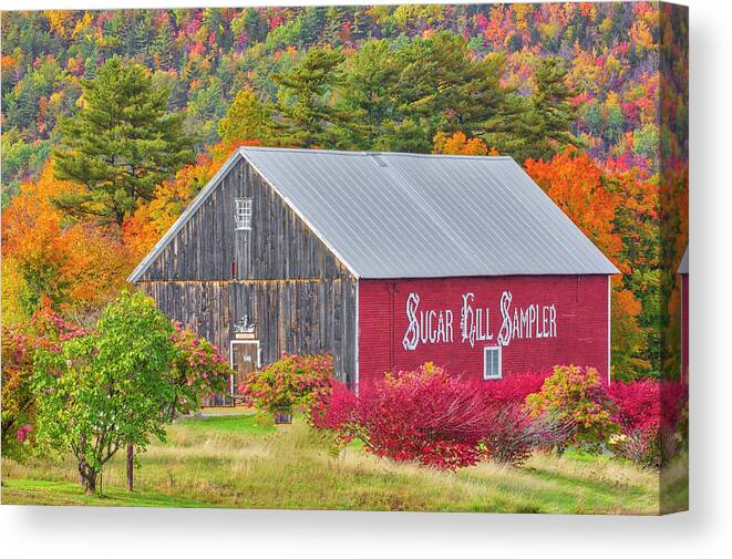 Sugar Hill Sampler Canvas Print featuring the photograph Sugar Hill Sampler New Hampshire White Mountains by Juergen Roth
