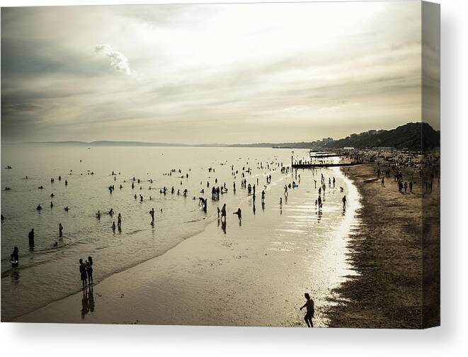 Boscombe Canvas Print featuring the photograph Summer Worshippers by Lenny Carter