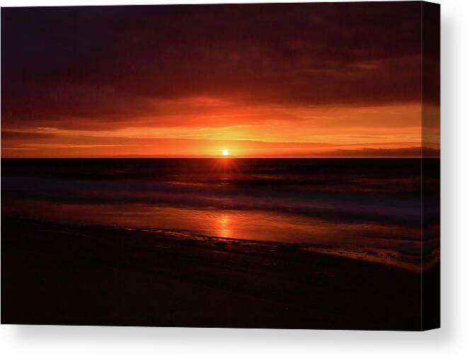 North Carolina Canvas Print featuring the photograph Sunrise Silhouette by Joni Eskridge