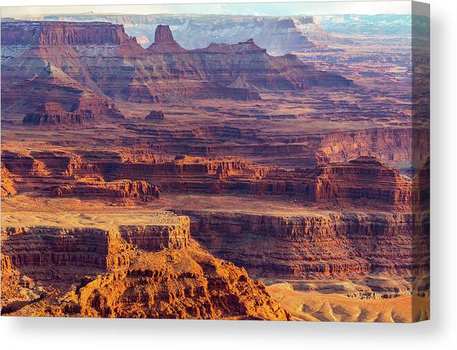 Landscape Canvas Print featuring the photograph Sunset at Dead Horse Point by Marc Crumpler