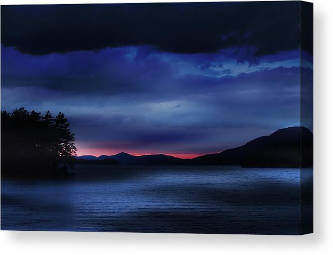 Sun Canvas Print featuring the photograph Sunset Storm Clouds by Russel Considine